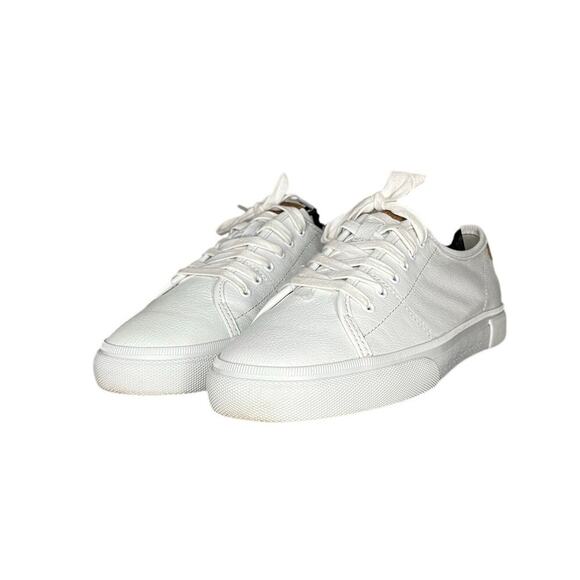 Frye Gia Low Lace Women's White Leather Sneaker Size 8.5 - Picture 2 of 6